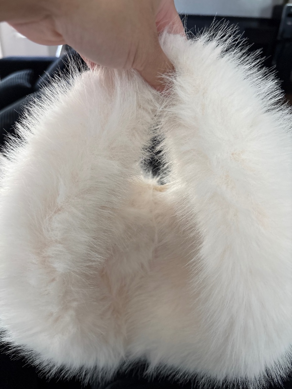 Faux fur handbag